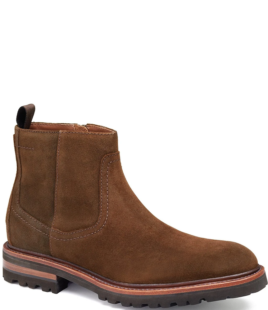 Johnston & Murphy Collection Men's Dudley Suede Lug Zip Boots