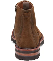 Johnston & Murphy Collection Men's Dudley Suede Lug Zip Boots