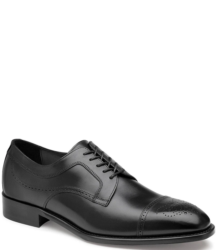 Johnston & Murphy Collection Men's Ellsworth Brogue Cap Toe Leather Oxfords