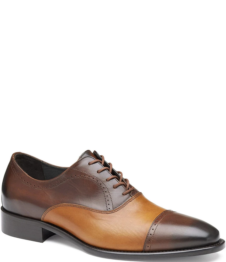 Johnston & Murphy Collection Men's Ellsworth Cap Toe Lace Up Oxfords