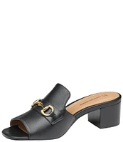 Johnston & Murphy Edith Leather Slide Sandals