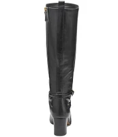 Johnston & Murphy Eleanor Belted Leather Tall Boots