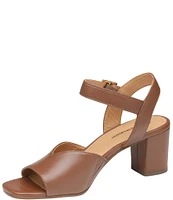 Johnston & Murphy Evelyn Leather Ankle Strap Sandals