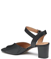 Johnston & Murphy Evelyn Leather Ankle Strap Sandals