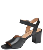 Johnston & Murphy Evelyn Leather Ankle Strap Sandals