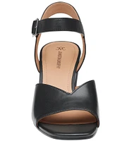 Johnston & Murphy Evelyn Leather Ankle Strap Sandals