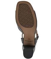 Johnston & Murphy Evelyn Leather Ankle Strap Sandals