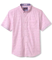 Johnston & Murphy Family Matching Flamingo Print Short Sleeve Woven Shirt