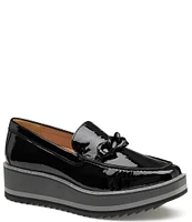 Johnston & Murphy Gracelyn Patent Chain Platform Loafers