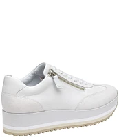 Johnston & Murphy Gracie Side Zip Platform Sneakers