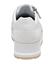 Johnston & Murphy Gracie Side Zip Platform Sneakers