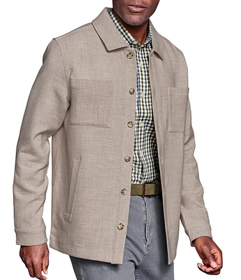 Johnston & Murphy Heathered Shirt Jacket