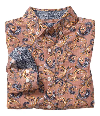 Johnston & Murphy Little/Big Boys 4-16 Long-Sleeve Checked/Paisley-Printed Woven Shirt