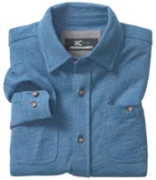 Johnston & Murphy Little/Big Boys 4-16 Long Sleeve Denim Look XC Flex Button Down Shirt