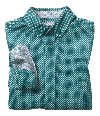 Johnston & Murphy Little/Big Boys 4-16 Long-Sleeve Diamond/Dot-Printed Woven Shirt