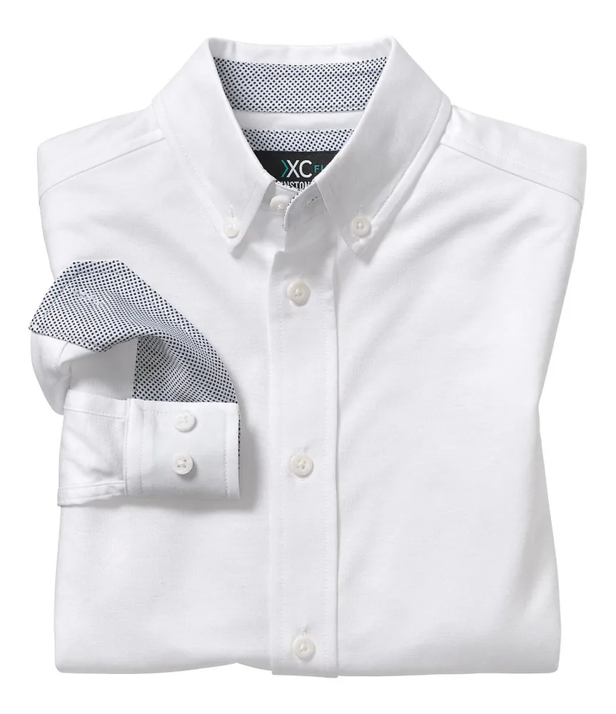 Johnston & Murphy Little/Big Boys 4-16 Long-Sleeve Solid XC Flex Button-Front Knit Shirt