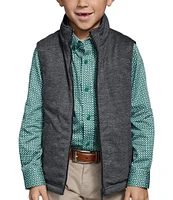 Johnston & Murphy Little/Big Boys 4-16 Sleeveless Reversible Quilted/Knit Vest