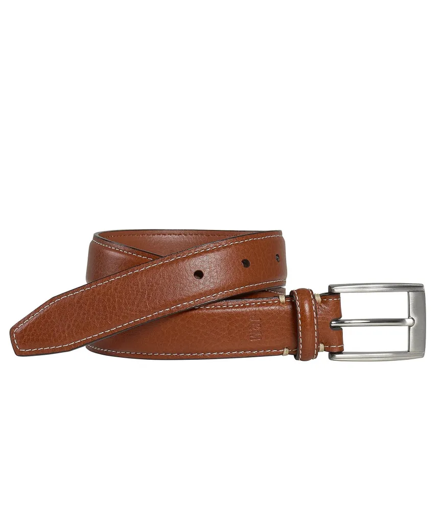 Johnston & Murphy Little/Big Boys 4-16 Topstitched Leather Belt