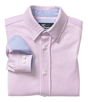 Johnston & Murphy Little/Big Boys 4-16 XC Flex Micro Grid Long Sleeve Button Front Shirt