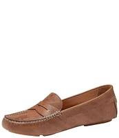 Johnston & Murphy Maggie Leather Driving Penny Loafers