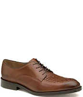 Johnston & Murphy Meade Woven Leather Lace-Up MocOxfords