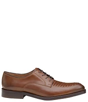 Johnston & Murphy Meade Woven Leather Lace-Up MocOxfords