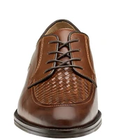 Johnston & Murphy Meade Woven Leather Lace-Up MocOxfords