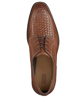 Johnston & Murphy Meade Woven Leather Lace-Up MocOxfords