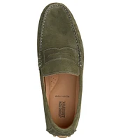 Johnston & Murphy Men's Athens Suede Penny Drivers