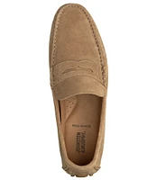 Johnston & Murphy Men's Athens Suede Penny Drivers