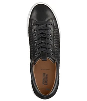 Johnston & Murphy Men's Banks Woven Lace-to-Toe Leather Sneakers