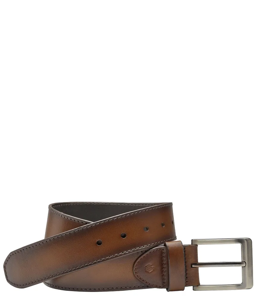 Johnston & Murphy Men's Burnished Edge Belt