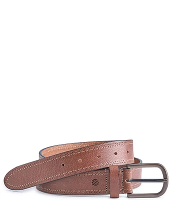 Johnston & Murphy Men's Double Contrast Stitched Belt