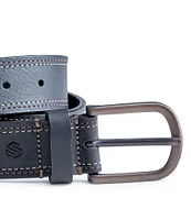 Johnston & Murphy Men's Double Contrast Stitched Belt