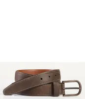 Johnston & Murphy Men's Oil Contrast Stitch Belt