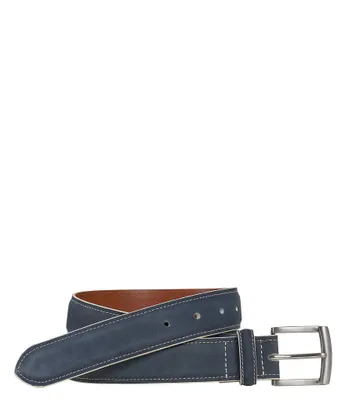 Johnston & Murphy Men's Painted Edge Leather Belt