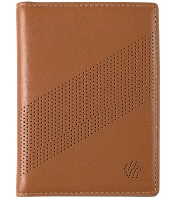 Johnston & Murphy Men's Perforated Bi-Fold Card Case