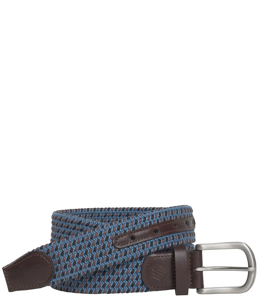 Johnston & Murphy Men's Reversible Woven Stretch Belt