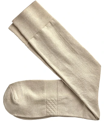 Johnston & Murphy Men's Solid Dress Crew Socks