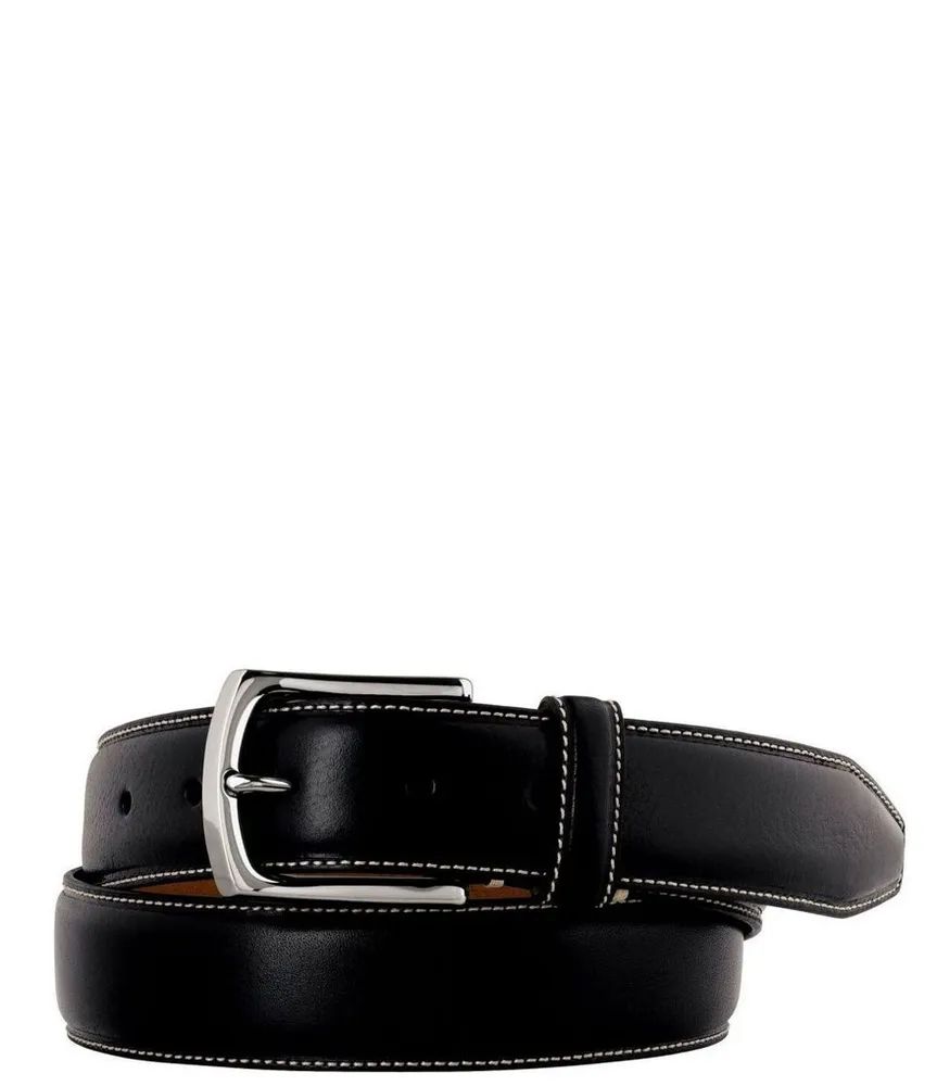 Johnston & Murphy Men's Top Stitch Belt