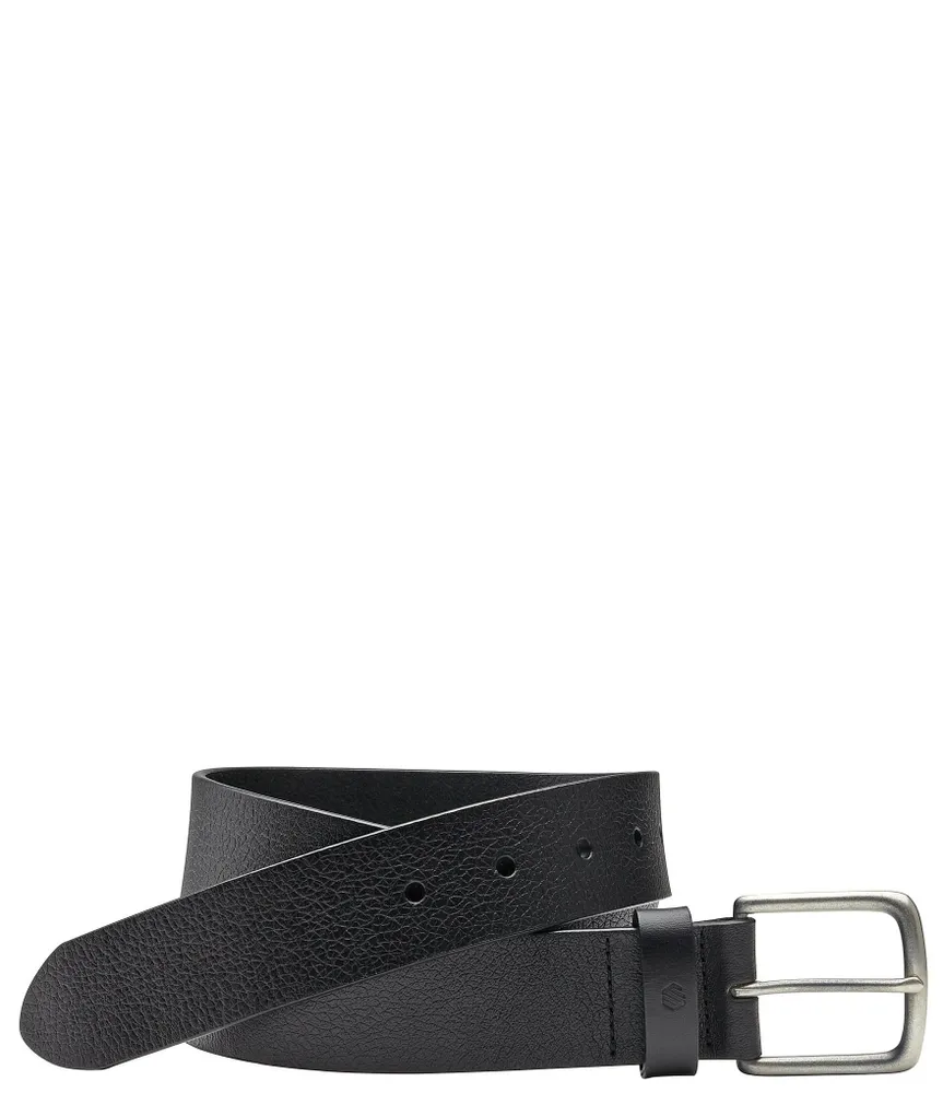 Johnston & Murphy Men's Tumbled Straight Edge Belt