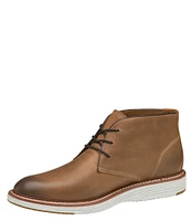 Johnston & Murphy Men's Upton Leather Lace-Up Chukka Boots