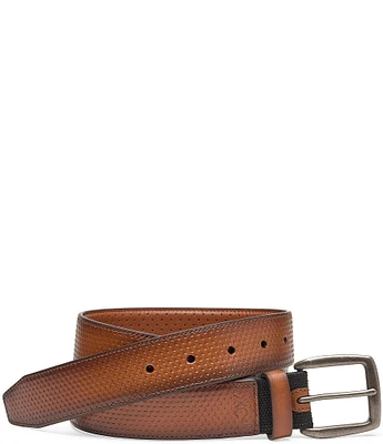 Johnston & Murphy Men's XC4 Burnished Perforated Belt