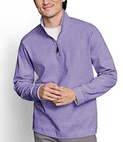 Johnston & Murphy Reversible Solid Quarter-Zip Pullover