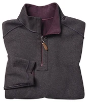 Johnston & Murphy Reversible Solid Quarter-Zip Pullover