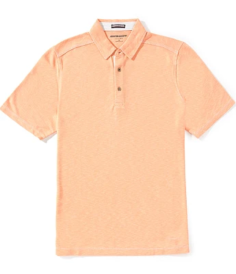 Johnston & Murphy Slub Short Sleeve Polo Shirt