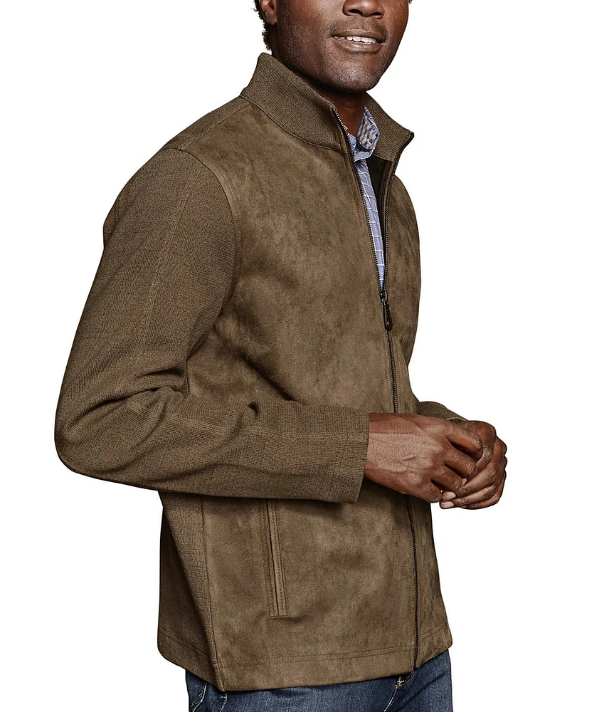 Johnston & Murphy Suede Full-Zip Jacket