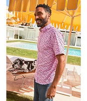 Johnston & Murphy Sunglasses Print Short Sleeve Woven Shirt