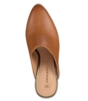 Johnston & Murphy Trista Leather Block Heel Mules