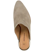 Johnston & Murphy Trista Suede Block Heel Mules